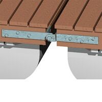 Laiturin liitosrauta sinkitty jatkos(sarja)