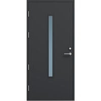 Ulko-ovi Kaski FE810 M9-10x21 valkoinen ja tummanharmaa