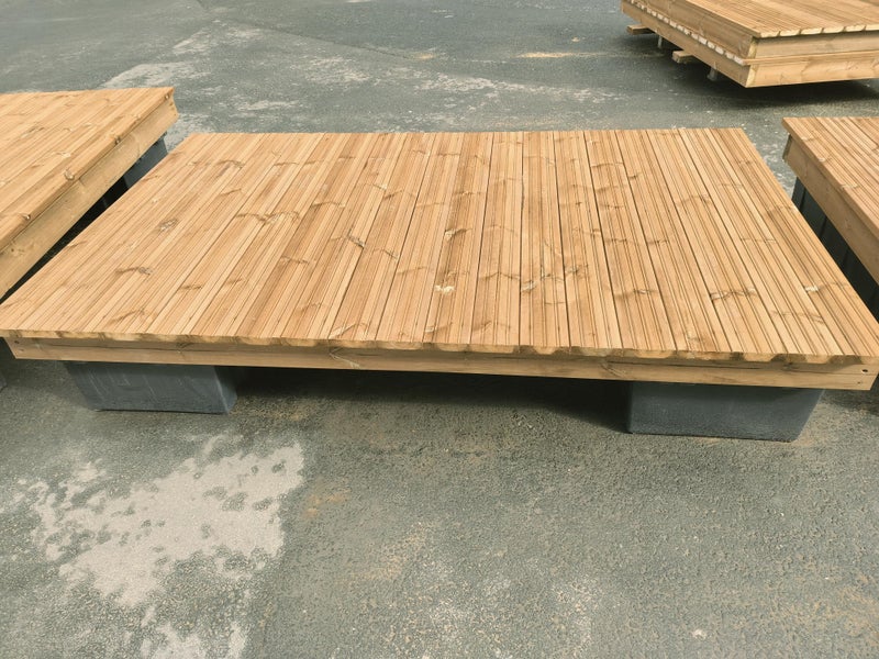 Laiturin k&auml;yntisilta 1,34 x 2,30m kahdella ponttoonilla